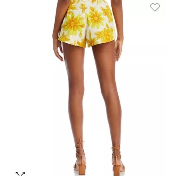 Alémais Sonny Linen Floral Print Pleated Shorts - Picture 3 of 9